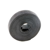 Saisn Reusable Fastening Tape Cable Ties 3/4 Inch Double Side Hook Roll (5 Yard, Black Upgraded Version)