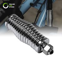 Heavy-Duty Barrel Spring Mounting Base [Chrome-Plated] [6mm Spring] [1/2" Mounting Hardware] CB Radio Antenna/Lighted LED Whips up to 102"