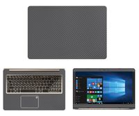 Decalrus - Protective Decal for Asus VivoBook Pro 15 N580VD (15.6" Screen) Laptop Grey Carbon Fiber Skin case Cover wrap CFasusVivobk15_N580Grey