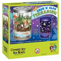 Creativity For Kids Grow 'N Glow Terrarium Science Kits for Kids - Create Your Own Mini Ecosystem, Educational Toys