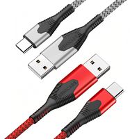 USB Type C Cable, Benicabe (2-Pack 6FT) USB C Fast Charger Nylon Braided USB A 2.0 to USB-C Charging Cable for Samsung Galaxy S10 S9 S8 Plus Note 9 8, Pixel, LG V30 G6, Moto Z, Switch and More