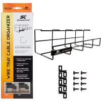 Wire Tray Desk Cable Organizer - 32" Open Slot Raceway to Hold Cables, Cords, or Wires on Desks - Office Cable Management (Pack of 2) (Renewed)