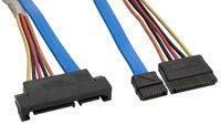 Amphenol CS-SATDRIVEX2-002 Serial ATA SATA Drive Connector Extension Cable, 2 m, 6.6', Blue