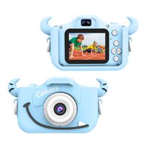 Kids Camera, Child Camera Digital 8.0MP, Mini Toy Camera for Boys Gift Aged 3-10, Shockproof Children Camera 2.0 inch Screen 1080P HD Toddler Video Recorder, Dual Camera Camcorder with 16GB SD Card