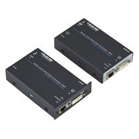 Black Box KVM Extender, Dual Link DVI-D, USB HID, CATX, Single-Access
