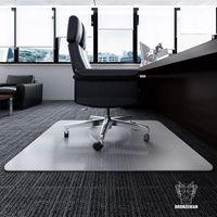 Desk Chair Mat for Carpet - Heavy Duty | Unbreakable Vinyl Floor Protector for Low-Pile Carpet,Thick 48" X 36" Rectangular Non-Slip Bottom, Home, Office, Computer