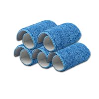5 pcs Microfiber Mop Pads for 15" Flat Refill Replacement Washable Blue Cleaning Mop