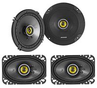 (2) KICKER 46CSC654 6.5" 300w Car Audio Speakers+(2) 46CSC464 4x6 300w Speakers