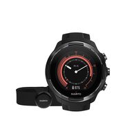 Suunto 9 GPS Sports Watch with Long Battery Life, Barometer and Wrist-Based Heart Rate + Heart Rate Belt (Black)