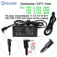 65W/45W/40W Adapter Charger Power Cord for Acer Chromebook 15 14 13 11 C720 C720P C730 C730E C731 C731T C735 CB3 CB5 CB3-111 CB3-131 CB3-132 CB3-431 CB3-531 CB3-532 CB5-132T CB5-311 CB5-311P CB5-571