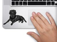 Dog black lab 4x2.7 inches sticker decal die cut vinyl - Made and Shipped in USA