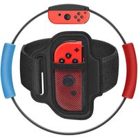 Ring-Con Grips and Leg Fixing Strap, Ring-Con Adventure Anti-Slip Grips Adjustable Leg Strap Set Kit for Ring-Con Nintendo Fit Adventure Game- Upgraded Version