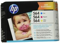 HP 564 | 3 Ink Cartridges | Cyan, Magenta, Yellow | CB318WN, CB319WN, CB320WN