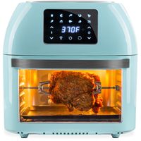 Best Choice Products 16.9qt 1800W 10-in-1 XXXL Family Size Air Fryer Countertop Oven, Rotisserie, Toaster, Dehydrator w/Digital LED Display, 12 Accessories, 9 Recipes - Blue