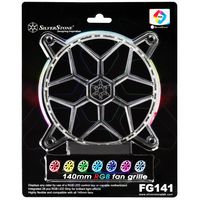 SilverStone Technology 140mm RGB LED Fan Guard / Grill for ASUS AURA SYNC / MSI Mystic Light Sync / ASROCK AURA RGB / BIOSTAR RACING and Others FG141