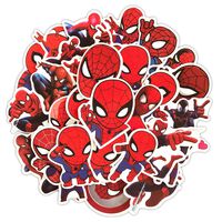 35 Pcs Marvel Comics Spider Man Stickers for Water Bottle Laptop Car Motorcycle Bicycle Bike Skateboard Luggage Baggage Box Decal Graffiti Patches