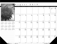 House of Doolittle 2019-2020 Monthly Desk Pad Calendar, Academic, Black On White, 22 x 17 Inches, August to August (HOD1225-20)