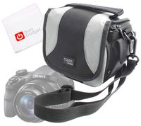 DURAGADGET Camera Case - Compatible with Sony DSC-HX80 | WX220 | WX350 | H300 | NEX-5R5 | DSC-W800 | RX10M3 | DSCHX50 | DSCHX60 | WX500 | a6300 - with Padded Interior & Shoulder Strap