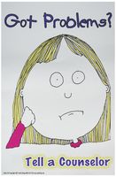 Poster #67 Guidance Counselor Poster: Original 'Tell a Counselor' Series