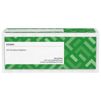 Amazon Brand - Solimo 1-ply Everyday Paper Napkins, White, 300 Napkins