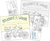 Barker Creek Color Me Student of The Week Awards & Bookmarks Set (BC430)