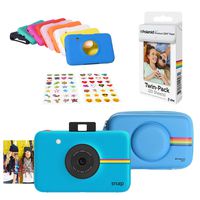 Polaroid Snap Instant Digital Camera (Blue) Protective Kit with 20 Sheets Zink Paper