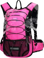 Mubasel Gear Insulated Hydration Backpack Pack with 2L BPA Free Bladder - Keeps Liquid Cool up to 4 Hours - for Running, Hiking, Cycling, Camping (Fushia)