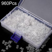 960 Pieces Loom Bands S Clips Clear S Clips Connectors Rubber Connectors Refills for Loom Bracelets and DIY Bracelet Making
