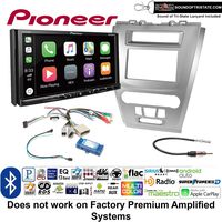 Sound of Tri-State Pioneer AVH-2440NEX Double Din Radio Install Kit with Apple CarPlay, Android Auto and Bluetooth Fits 2010-2012 Fusion (Silver) (Not for Factory Amplified Systems) Lanyard