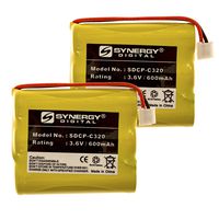 AT&T E5908 Cordless Phone Battery Combo-Pack Includes: 2 x SDCP-C320 Batteries