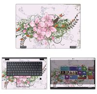 decalrus - Protective Decal Floral Skin Sticker for Lenovo Flex 5 (15.6" Screen) case Cover wrap LEflex5_15-183