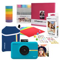 Polaroid Snap Touch Instant Digital Camera (Blue) Scrapbook Bundle with Neoprene Case