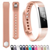 TreasureMax for Fitbit Alta Bands/Fitbit Alta HR Bands/Fitbit Ace Bands, Adjustable Soft Silicone Sports Replacement Bands for Women Men,Small/Large