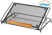 Halter Mesh Ventilated Adjustable Laptop Stand, 9" X 14", Black, 4 Pack