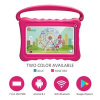 Kids Tablet 7 Toddler Tablet for Kids Edition Tablet with WiFi Camera Children's Tablets Android 8.1 Parental Control with Shockproof Case 1GB + 16GB (Rose Red)
