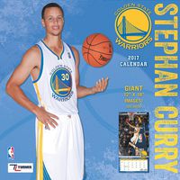 Turner Licensing Sport 2017 Golden State Warriors Stephen Player Wall Calendar, 12"X12" (17998011984)