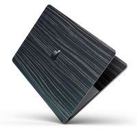 Wood Pattern Design Skinz Premium Full-Body Cover Wrap Decal Skin-Kit for The Apple MacBook 15" Pro with Retina Display (A1398)- Black Wood Texture