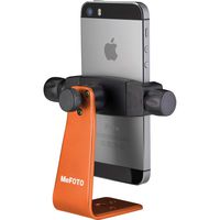 MeFOTO SideKick360 Smartphone Tripod Mount-Stand-Holder, Works with iPhone, Google, HTC, Nexus, Lumia, Galaxy, Xperia and all other Smartphones (see details below) - Orange (MPH100C)