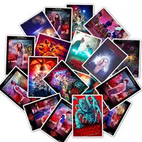 Stranger Things Stickers Laptop Stickers Waterproof Skateboard Snowboard Car Bicycle Luggage Decal 25pcs Pack