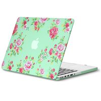 Kuzy - Vintage Flowers Rubberized Hard Case for Older MacBook Pro 15.4 inch with Retina Display A1398 15 inch Plastic Shell Cover - Vintage Flowers Mint