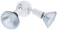 Lithonia Lighting OFTH 300PR 120 WH M12 Adjustable Twin Par Holder Standard Outdoor Flood Light For Safety and Security, 120 Volts, 240 Watts, White