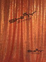 Sequin Curtains 2 Panels Orange 2FTx7FT Glitter Backdrop for Pictures Sequin Backdrop 2 Panels Wedding Photobooth M0517
