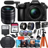 Panasonic Lumix DMC-G85MK 4K Wi-Fi Digital Camera with 12-60mm Lens + 64GB Transcend Memory Card + Battery & Charger + Case + Spider Tripod and More...
