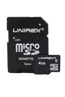 Unirex Micro SD Card with SD Adapter (MSD-042)