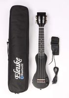 EleUke 22SPEBK Smart Bluetooth Connectable Electric Ukulele Peanut, Black