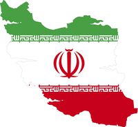 Map with flag inside iran 4x4.2 sticker decal die cut vinyl - Made and Shipped in USA