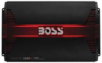 BOSS Audio Systems PF2600 Phantom 2600 Watt, 4 Channel, 2 4 Ohm Stable Class AB, Full Range, Bridgeable, Mosfet Car Amplifier with Remote Subwoofer Control