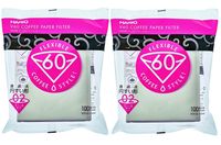 Hario V60 Paper Coffee Filters Size 02, White, Tabbed, 200-count