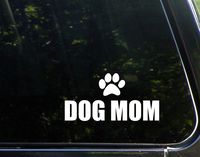 Diamond Graphics Dog Mom (6-1/2" X 3-1/4") Die Cut Decal Bumper Sticker for Windows, Cars, Trucks, Laptops, Etc.