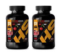 Brain Booster Supplements Focus Memory - B-12 1000 MCG METHYLCOBALAMIN - Non GMO - SUBLINGUAL - b12 Vitamin Supplement sublingual - 2 Bottles 240 Fast Dissolve Tablets